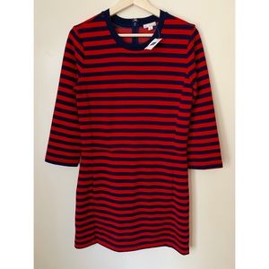 GAP • S • Red Navy Striped Dress With Pockets